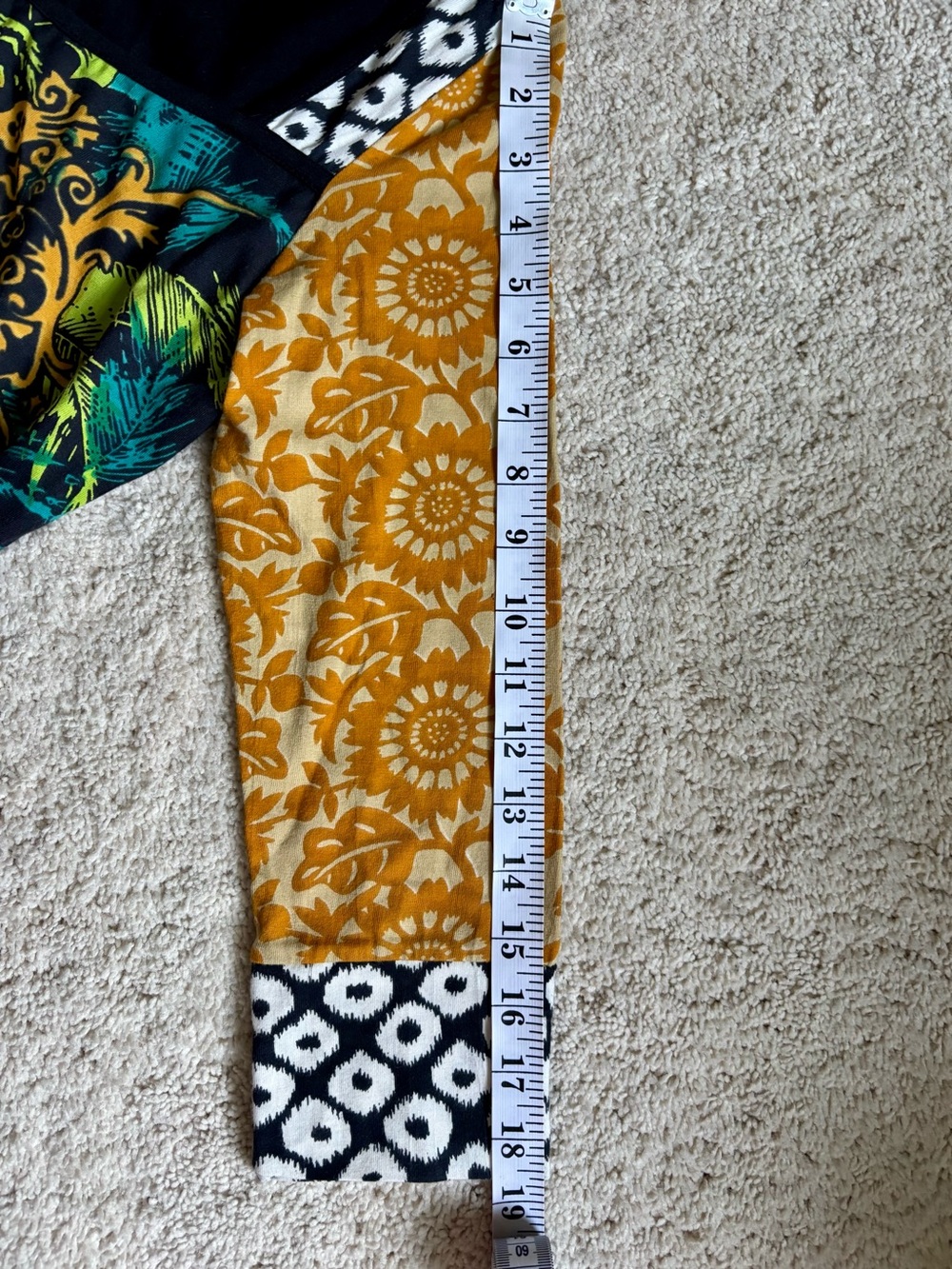 Savage Culture Multicolor Black, Yellow & Teal Printed Dress Size S - Picture 8 of 10